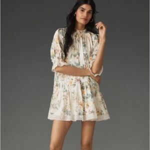 PRICE DROP ❗️Floral Ruffled Boho Mini Dress with Lace Accents. Plus size 3X NWT